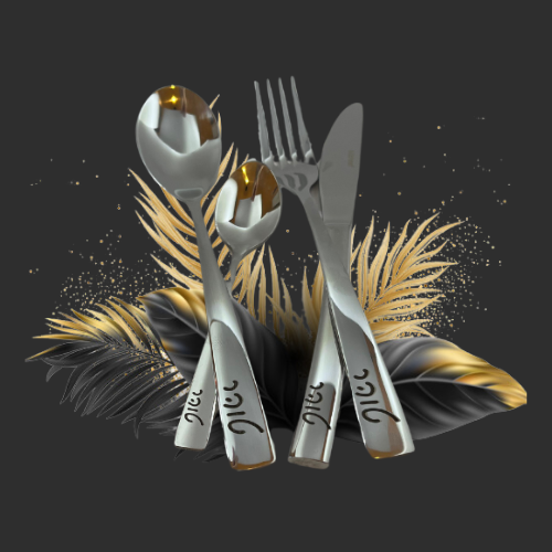 סט סכו"ם עם חריטה אישית