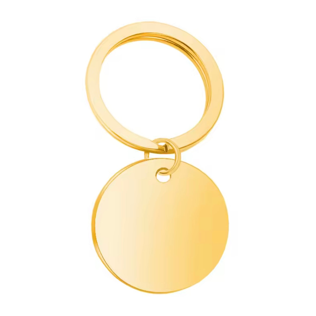 מחזיק מפתחות עיגול עם חריטה אישית